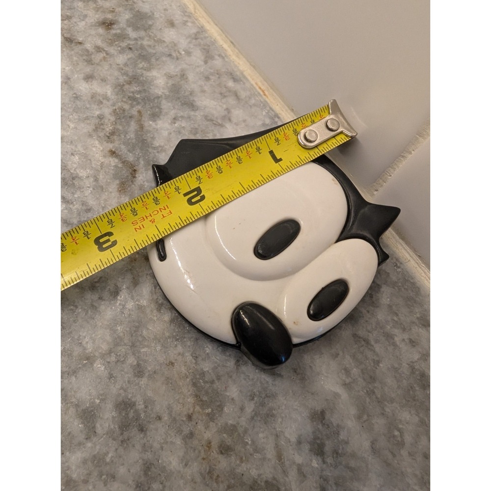 Vtg Felix The Cat Pin Brooch 1988 Large Black White Plastic 3" - Picture 3 of 8